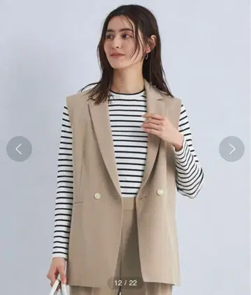 그린 라벨 릴랙싱 PE/PU 트윌 테일러드 미들 베스트