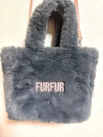 FURFUR 에코 퍼 토트백 그레이