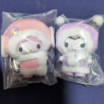 산리오 치비토모 시리즈 눈의 정령 마이멜로디 쿠로미 2개 세트