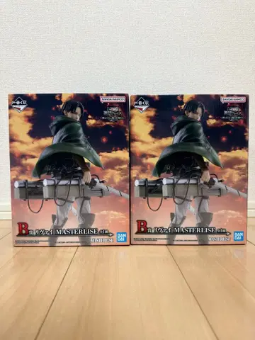 진격의 거인 제일복권 B상 리바이 피규어 새상품 2개 세트