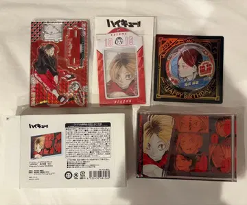 하이큐 코즈메 켄마 벌스데이 점프샵 4개 세트