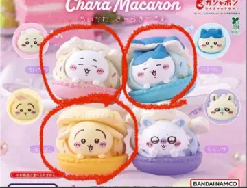치이카와 (먼작귀) 하치와레 토끼 캐릭터 마카롱 가챠가챠 3종 세트