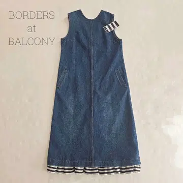 BORDERS at BALCONY 데님 원피스 보더 프릴