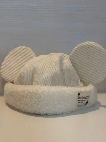 미키마우스 캡 팬캡 화이트 디즈니랜드 씨