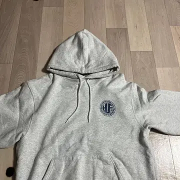 HUF 그레이 후드티 프론트 로고