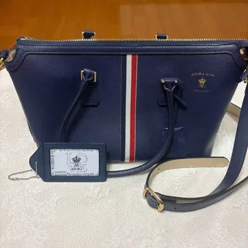 ADMJ 소프트 소가죽 트리콜로르 디자인