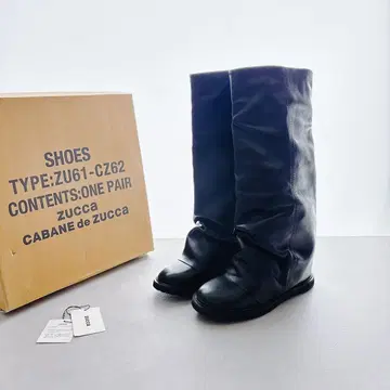 미사용 ZUCCa 카부 부츠 블랙 M