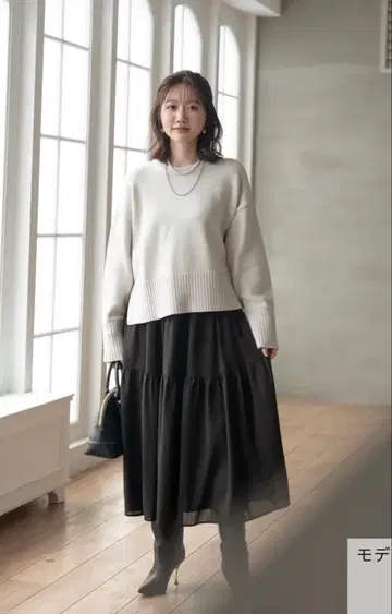 메종 에쉘 스탠다드 크루넥 니트 [ 오가닉 코튼 ]