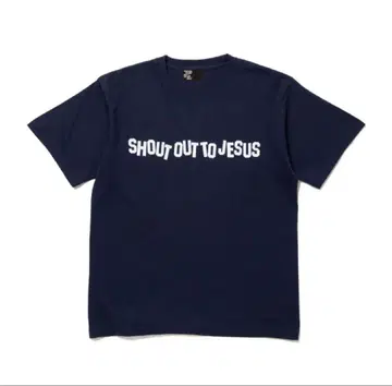네이비 SHOUT OUT TO JESUS 티셔츠