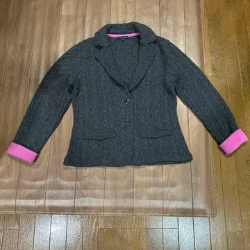 새상품급 TOMMY HILFIGER 자켓 케이블 니트풍