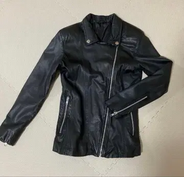 천연 가죽 가죽 자켓 블랙 라이더 여성용 시착만 한 상품