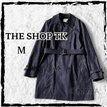 하자품 초특가 THE SHOP TK 다케오 키쿠치 데님 트렌치코트