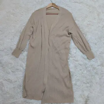 OFUON 롱 가디건 베이지 계열 ( 프리 사이즈 )