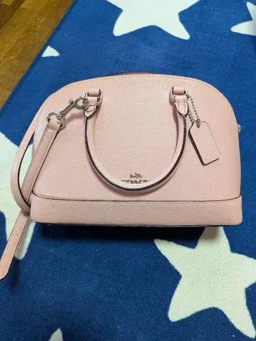 핑크 숄더백 합성 피혁