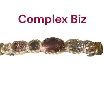 새상품급 컴플렉스 비즈 반짝이는 크리스탈 스톤 비쥬 머리핀