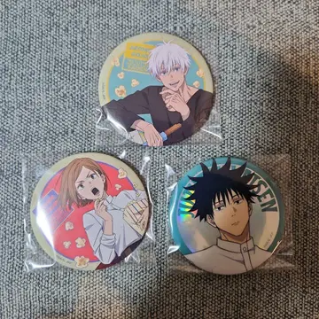 주술 럭키 쿠지 캔뱃지 고죠 후시구로 노바라