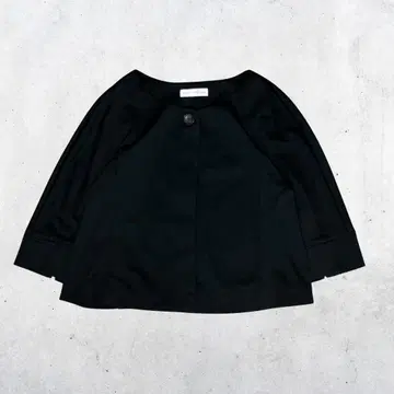 블랙 볼레로 가디건 7부 소매