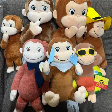 호기심 많은 조지 봉제 인형 7개 세트