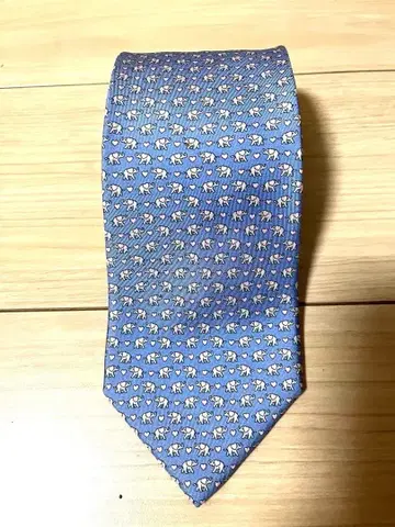 Salvatore Ferragamo 실크 넥타이 코끼리 패턴