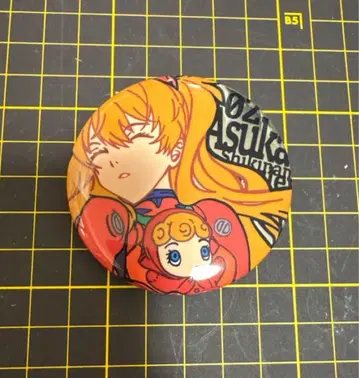 해외 공식품 에반게리온 캔뱃지 아스카