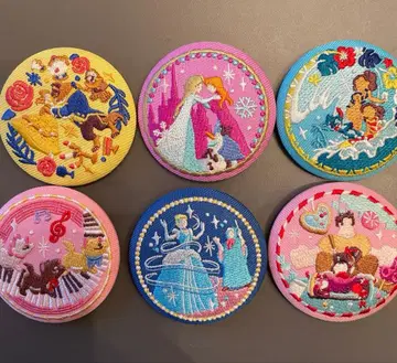 디즈니 자수 캔뱃지 6종 세트