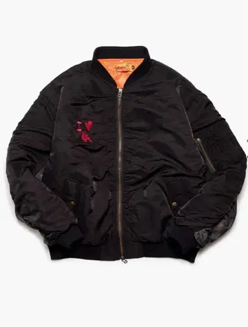 Left alone 자수 MA-1 자켓