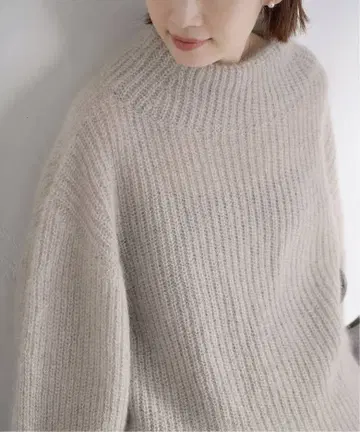 [ 미사용 새상품 ] lENA 이에나 키드 모헤어 믹스 편직 풀오버