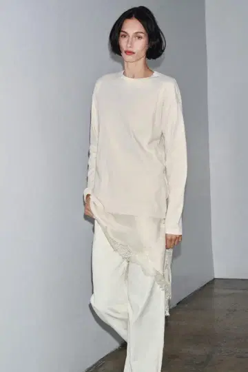 [새상품] ZARA ZW COLLECTION 비대칭 레이스 원피스 S