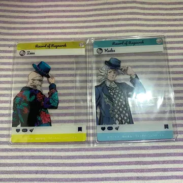 종말의 발키리 제우스 하데스 아크릴 카드