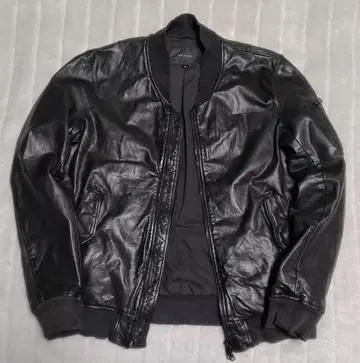 [ 천연 가죽 ] type MA-1 블랙 ( 36 )