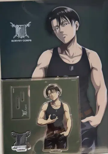 리바이 아크릴 스탠드 클리어 파일 오토아니