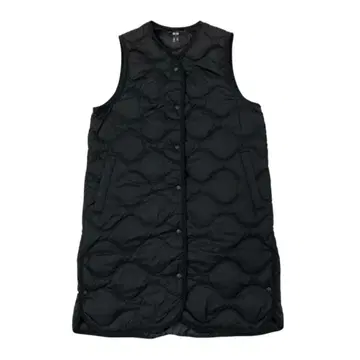 새상품급 UNIQLO 울트라 라이트 다운 롱 베스트 여성용 M 블랙