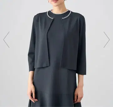 [ 택 포함 미사용 새상품 ] ANAYI 아나이 펄 장식 가디건 블랙