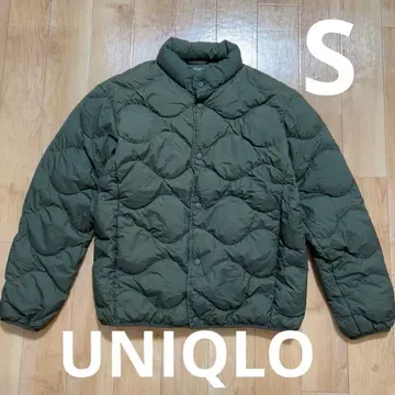 유니클로 UNIQLO 울트라 라이트 다운 웨이브 퀼트 자켓 S 카키