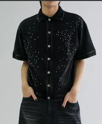 [ EPNK ] Rhinestone faded cardigan L