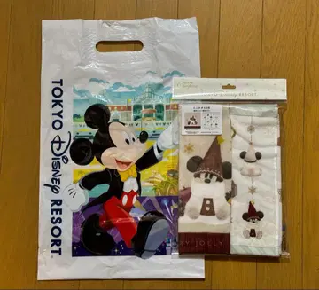 새상품 디즈니 크리스마스 릴린린 미니 타월 세트 미키 굿즈