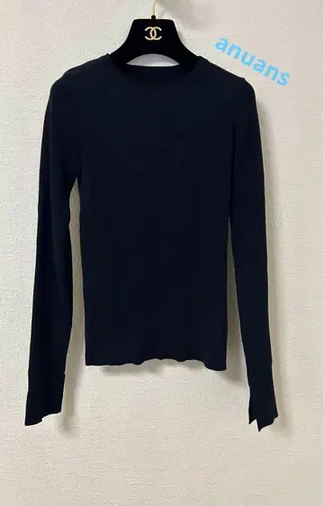 anuans 23ver. 크루넥 리브 니트탑