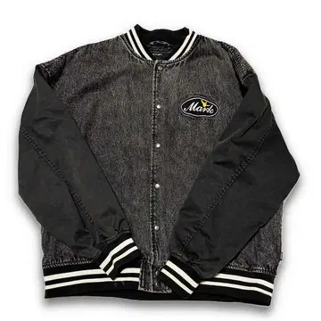 Mark Gonzales 마크곤잘레스 바시티 자켓 블랙 아우터