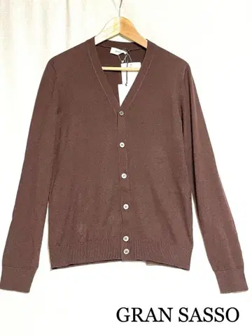 새상품 M 사이즈 그랑사쏘 울 가디건 브라운