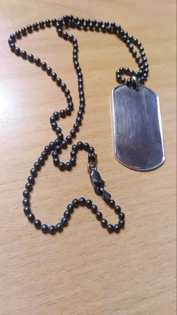 도그태그 실버 목걸이