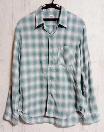 론 헤르만 옴브레 체크 셔츠 블루 M