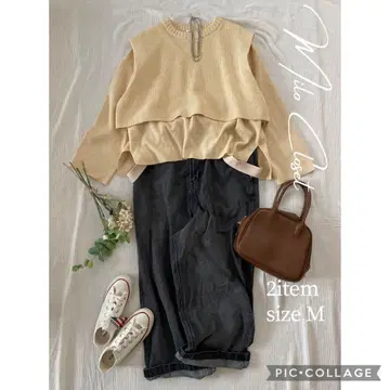 성숙 캐주얼 데님 세트 여성 의류 묶음 판매 셋업 코디 판매