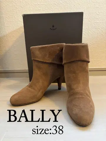 BALLY 스웨이드 브라운 부티 38