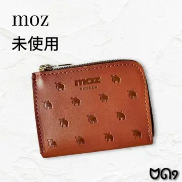 [ 미사용품 ] moz 모즈 엘크 엠보 정리 잘 되는 소가죽 컴팩트 지갑