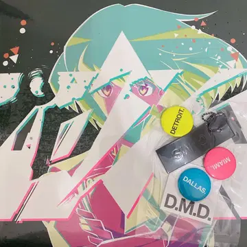 프로메아전 LP 레코드 사운드트랙 오리지널 캔뱃지 & 가죽 택 세트