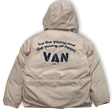 90s VAN JACKET 아치 로고 5WAY 후드 부착 다운 자켓
