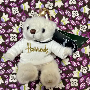 해롯 테디베어 봉제 인형 키링