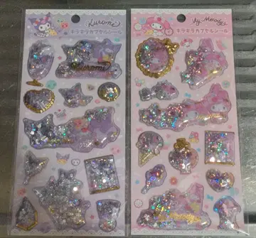 산리오 반짝반짝 캡슐 씰 마이멜로디 쿠로미