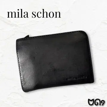 [ 레어 ] mila schon 밀라 숀 코인 케이스 L자 지퍼
