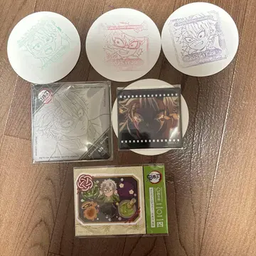 귀멸의 칼날 코스터 즐거운 복권 필름풍 클리어 카드 시나즈가와 사네미